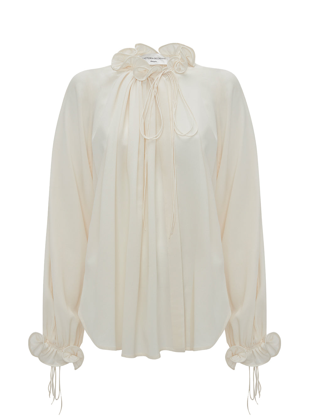 VictoriaBeckham-RuchedDetailBlouseInVanilla-VANILLA-1