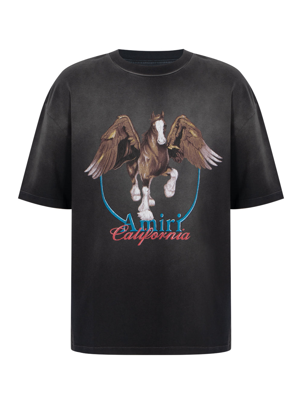 Vintage Wash Pegasus Tee (Black)