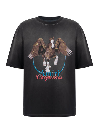 Vintage Wash Pegasus Tee (Black)
