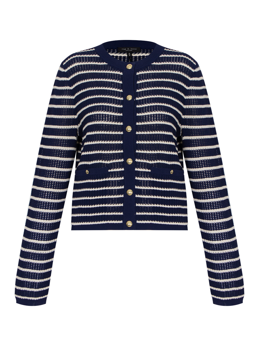 Viola Stripe Cardigan (Indigo Multi)