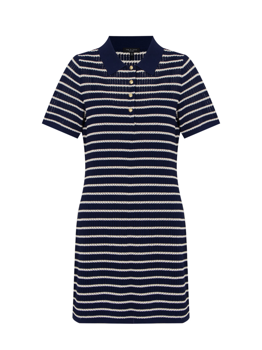 Viola Stripe Mini Dress (Indigo Multi)