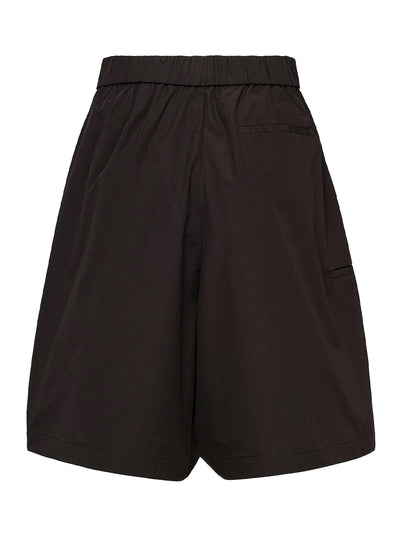 Sheen Cotton Taffeta Shorts (Black)