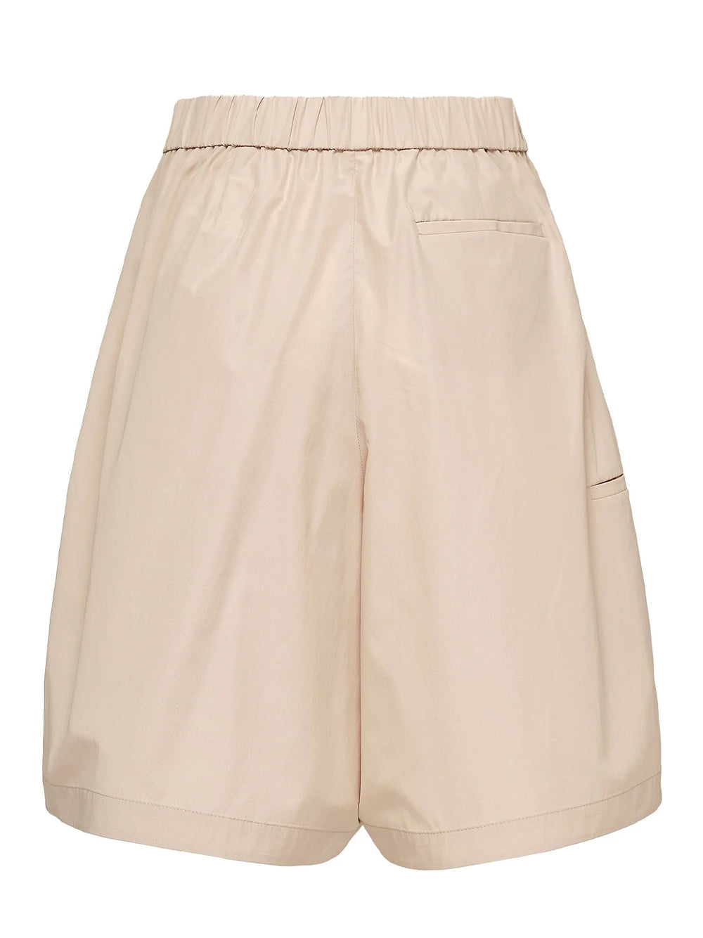 Sheen Cotton Taffeta Shorts (Latte)