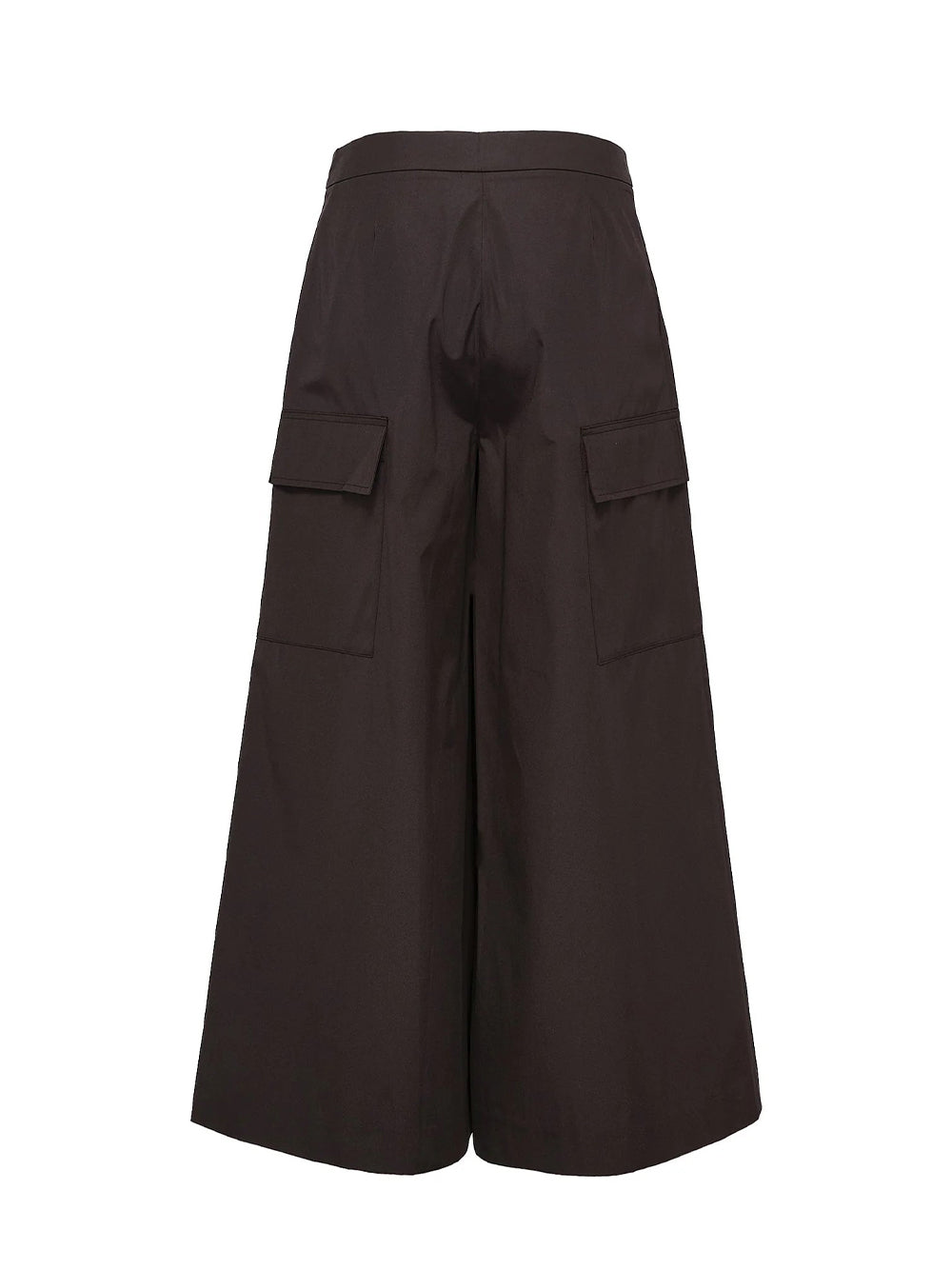 Sheen Cotton Taffeta Cargo Pants (Black)