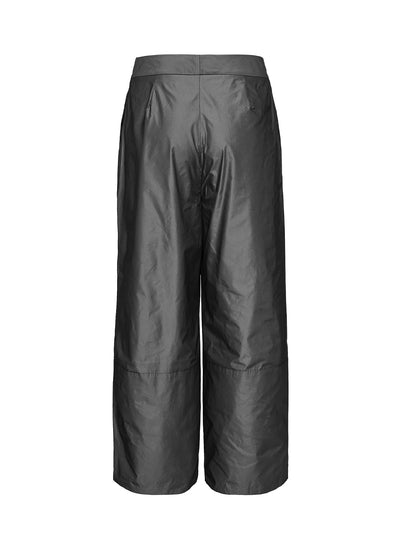 Poly Chambray Taffeta Pants (Gunmetal)