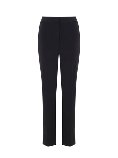 Polyester Spandex Pants - Back Slits Black