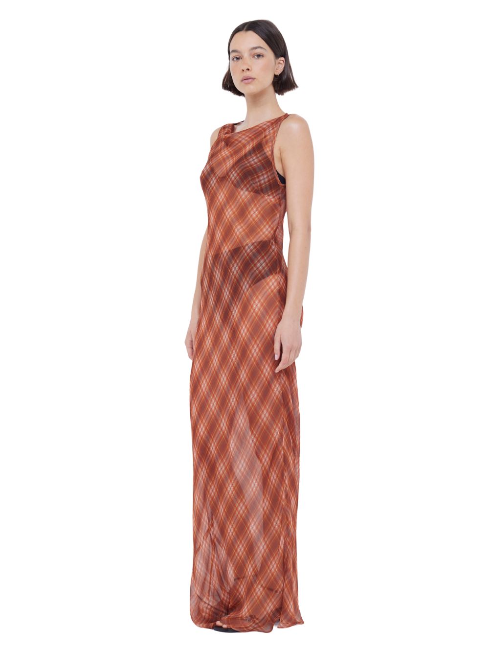 Devi Boatneck Dress Desert