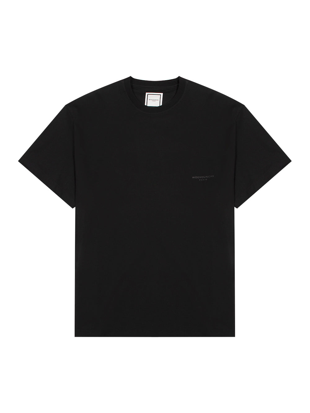 Leather Patch T-shirt Black