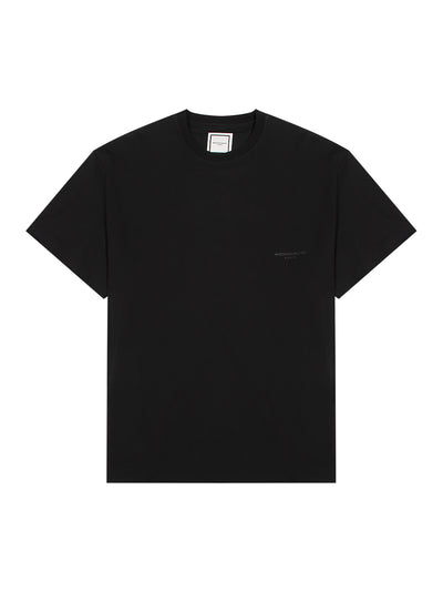 Leather Patch T-shirt Black