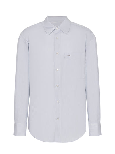 Striped Regular Shirt Blue