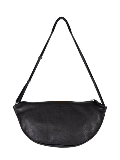 Leather Moon Bag Black