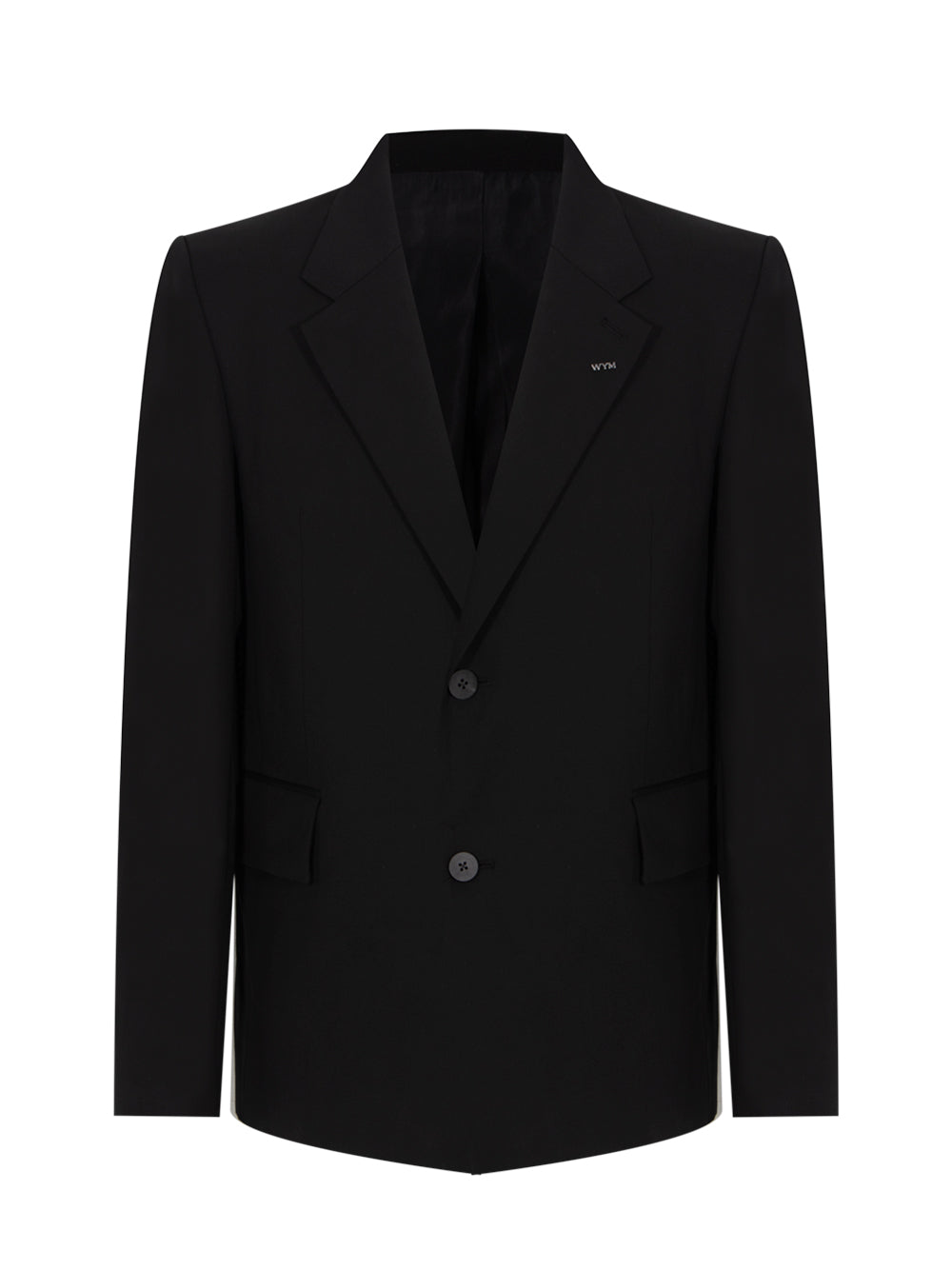 Wool Single Jacket Black