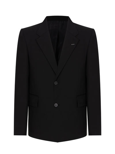 Wool Single Jacket Black