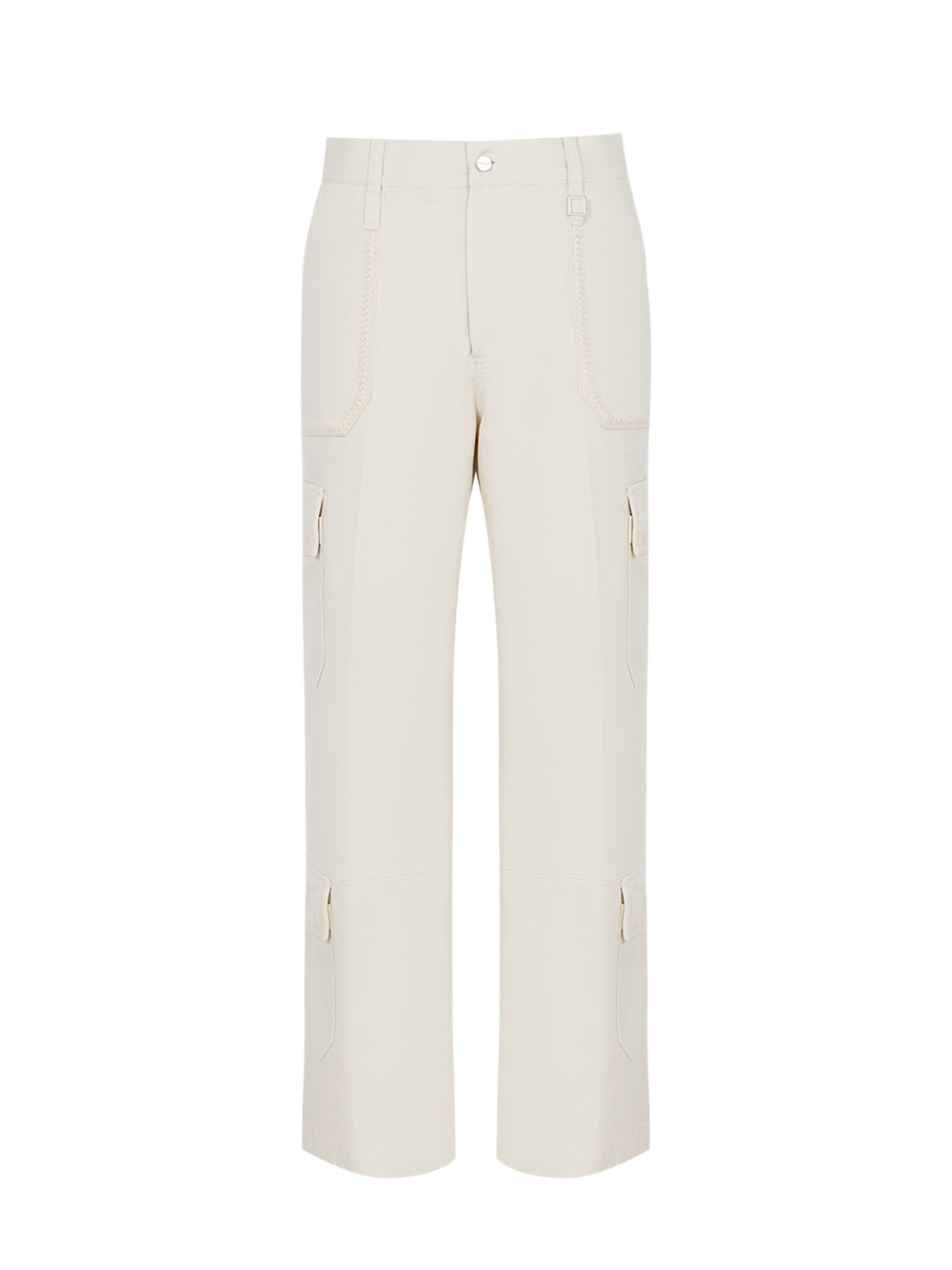 Oxford Cargo Pants Ivory