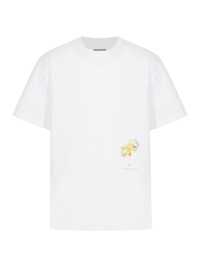 Palm Tree Graphic T-Shirt White