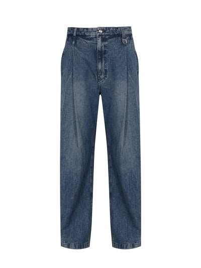Corduroy Denim Pants Blue