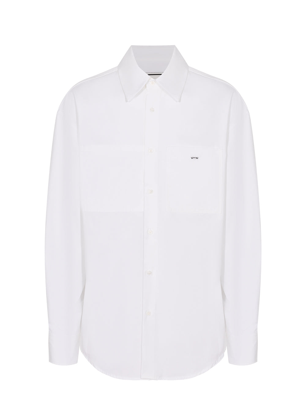 Cotton Back Logo Shirt White