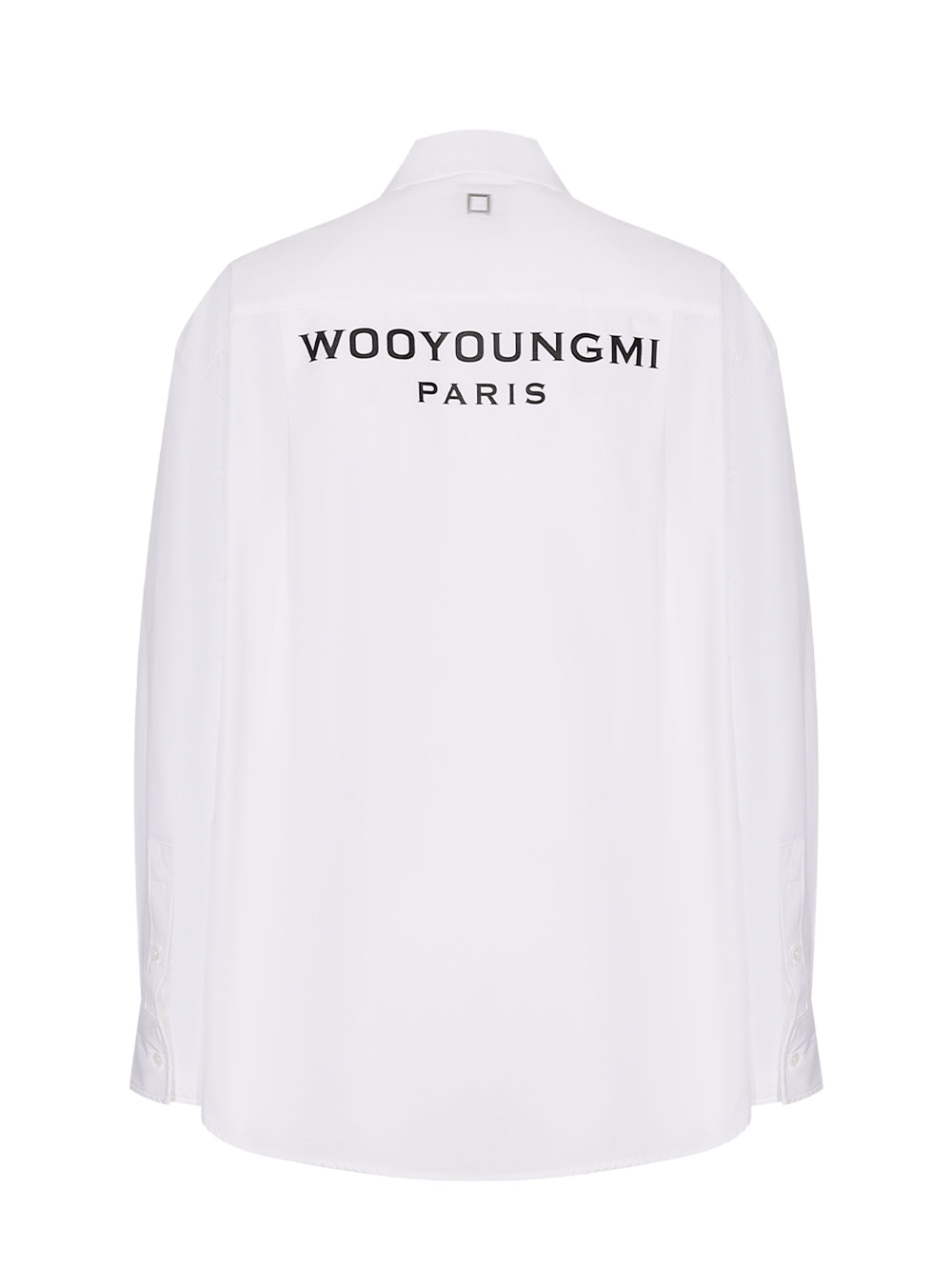 Cotton Back Logo Shirt White