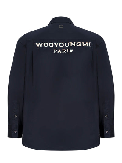 Cotton Back Logo Shirt (Navy)