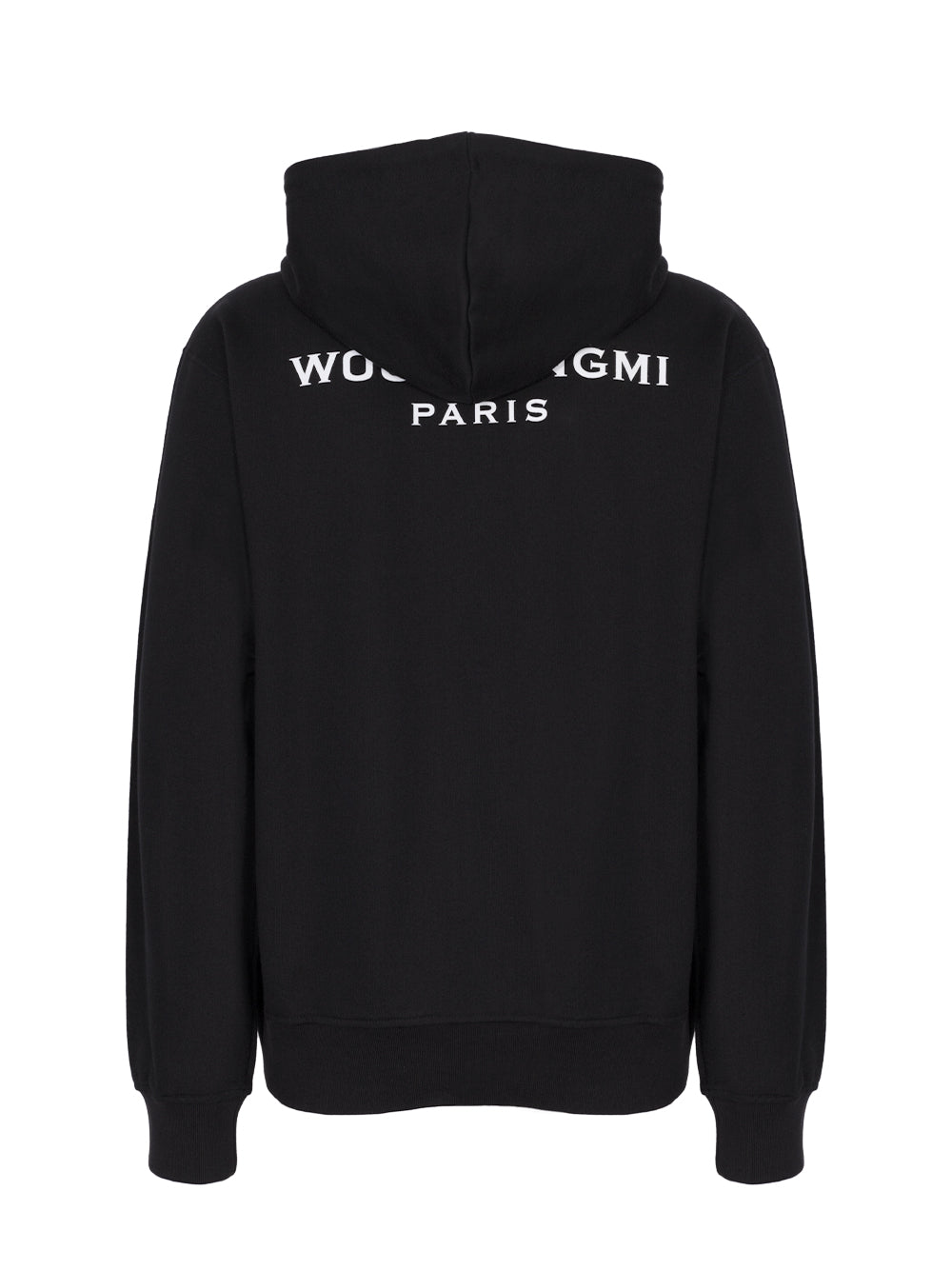 Back Logo Hood Zip-Up Black