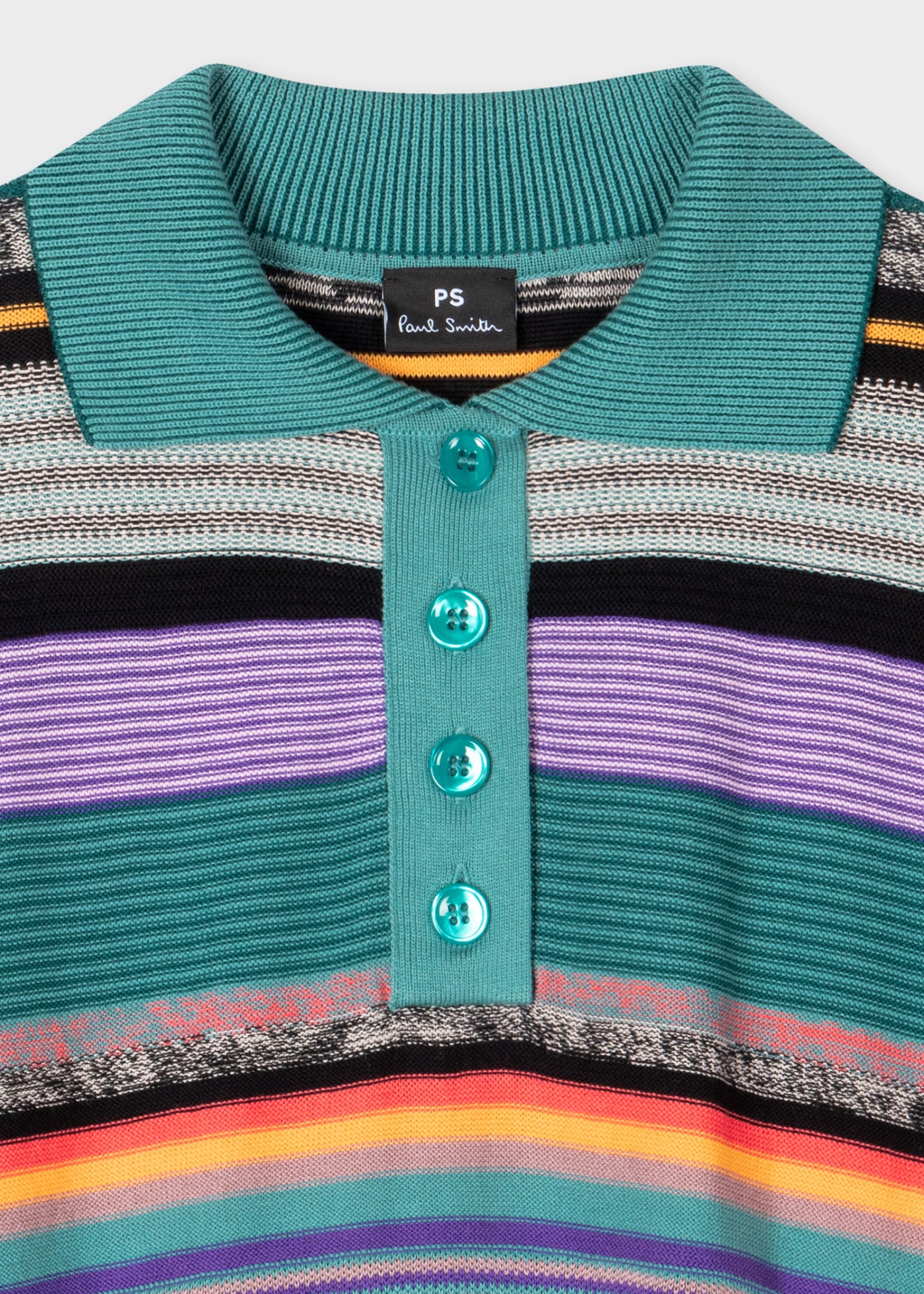 Womens Knitted Shortsleeve Top Multi