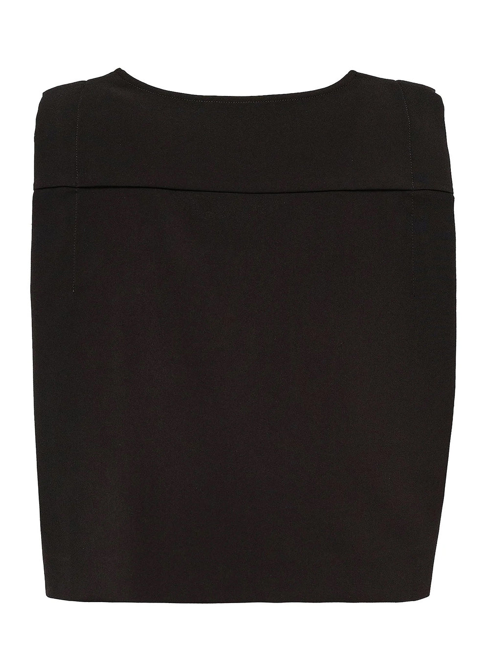 Recycled Poly Crepe Top (Black)