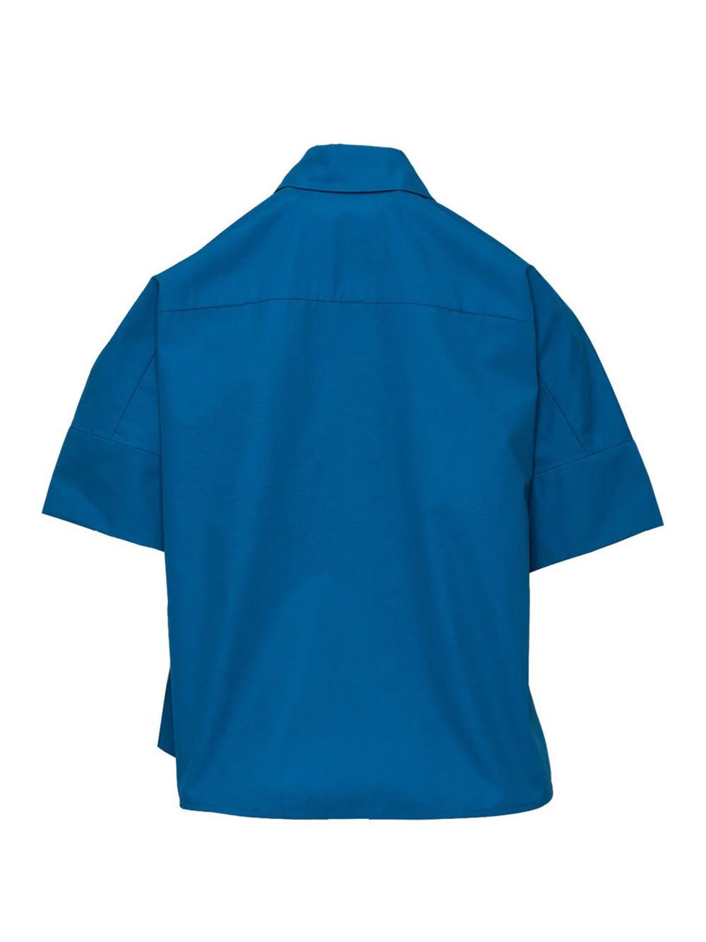 Peach Cotton Poplin Cuff Shirt Peacock