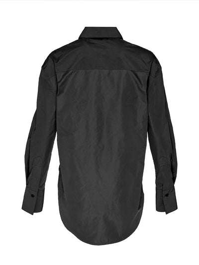 Sheen Parachute Shirt (Black)