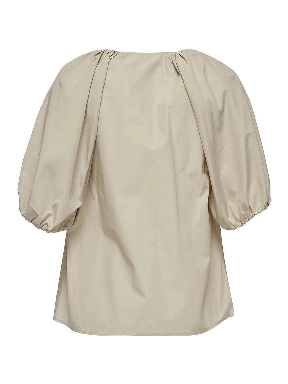 Sheen Cotton Taffeta Top (Latte)