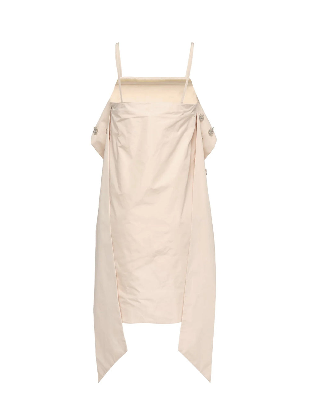 Poly Chambray Soft Taffeta Dress Soft Blush