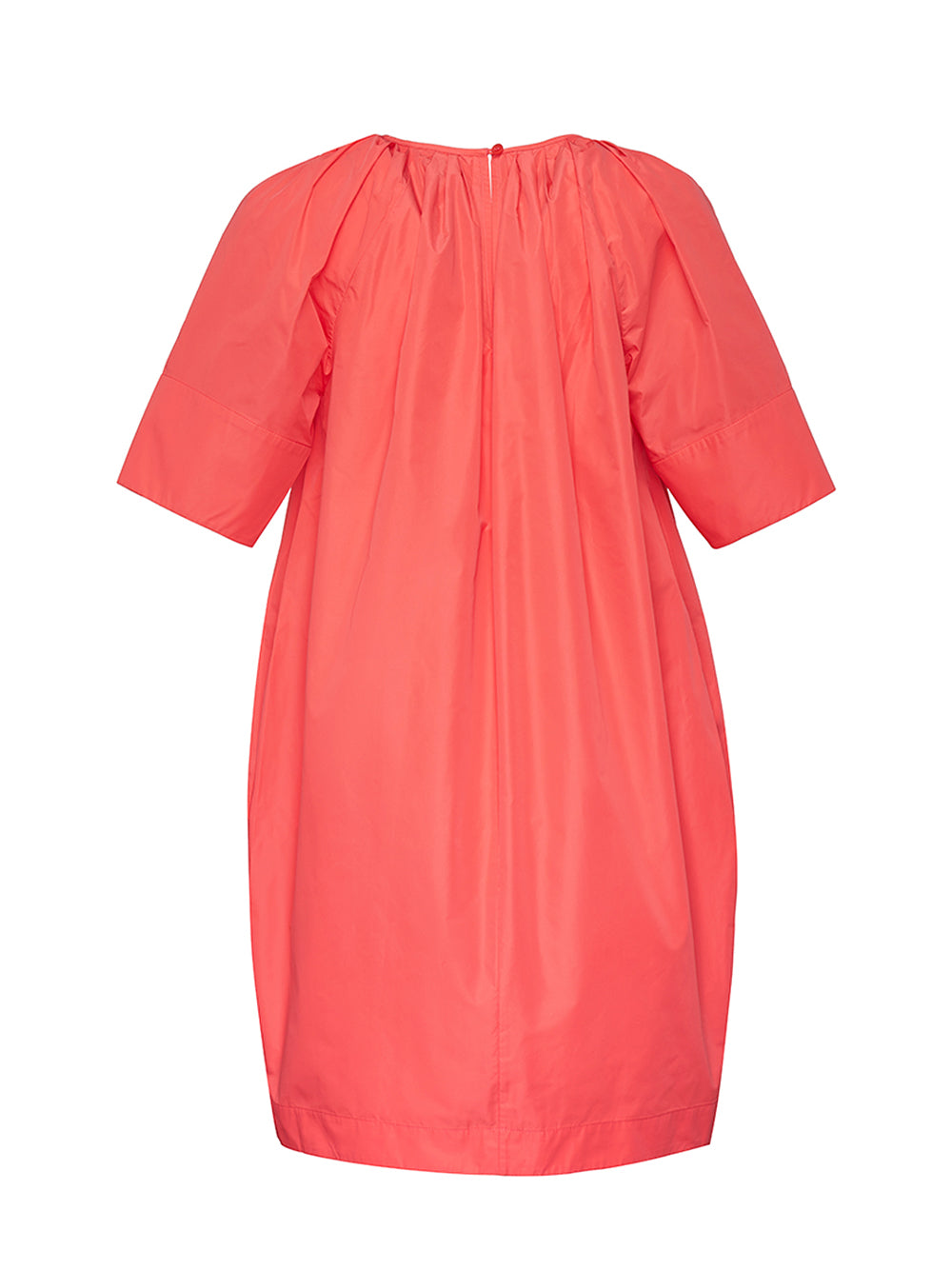 Silky Parachute Bubble Dress Hibiscus
