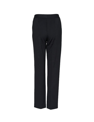 Viscose Nylon Ponte Basic Pants Black