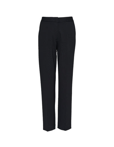 Viscose Nylon Ponte Basic Pants Black