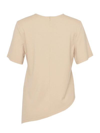 Viscose Nylon Ponte Top Champagne