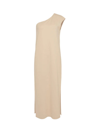 Viscose Nylon Ponte Dress Champagne