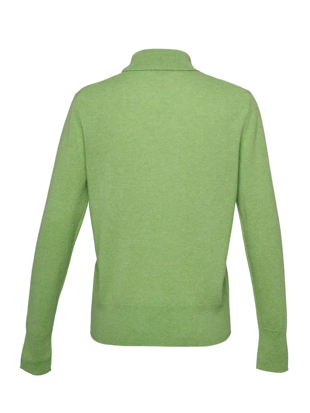 Recycled Cashmere Turtleneck Sweater Apple