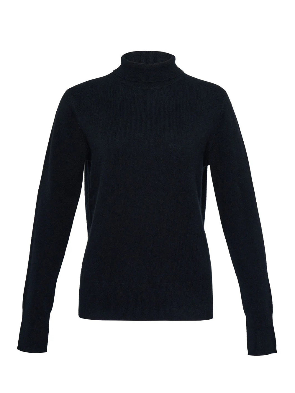 Recycled Cashmere Turtleneck Sweater Black