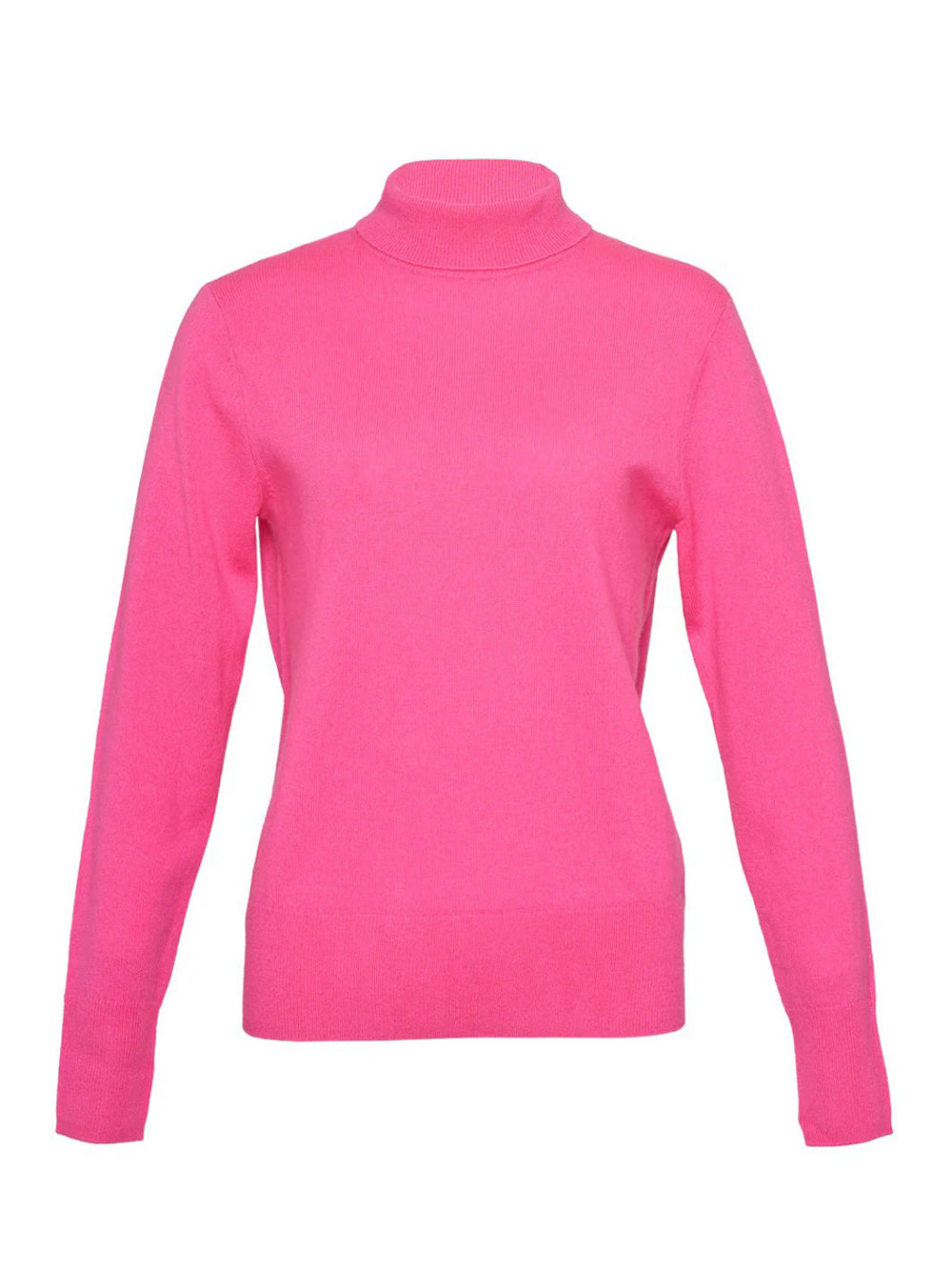 Recycled Cashmere Turtleneck Sweater Pink