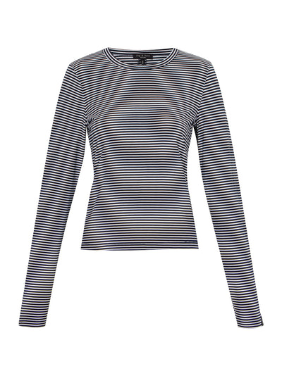 Luca Stripe Long Sleeve Black/White