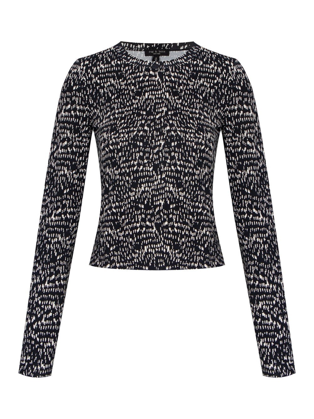 Luca Printed Long Sleeve Blackmult