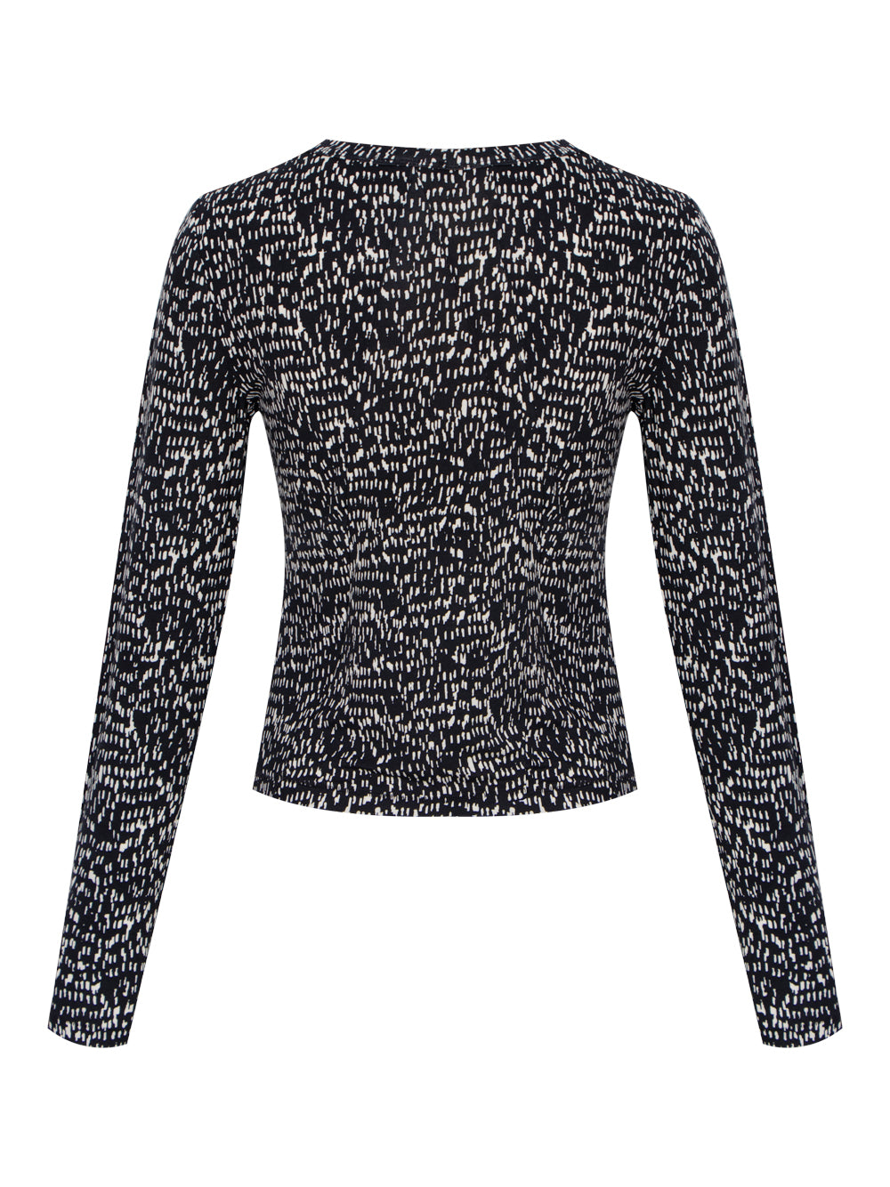 Luca Printed Long Sleeve Blackmult