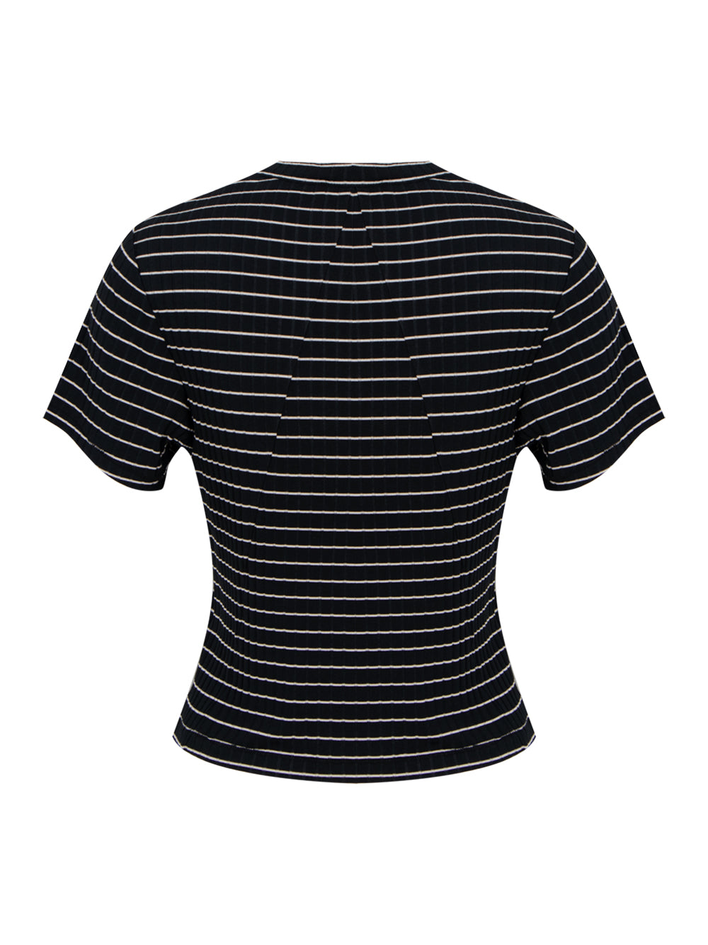 Luca Stripe Rib Baby Tee (Black Multi)