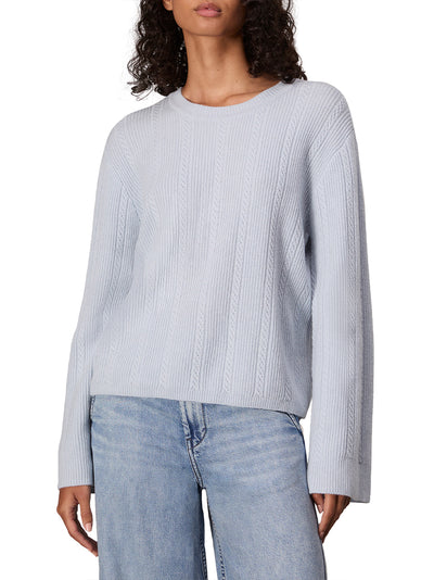 Maud Cashmere Crew Light Blue