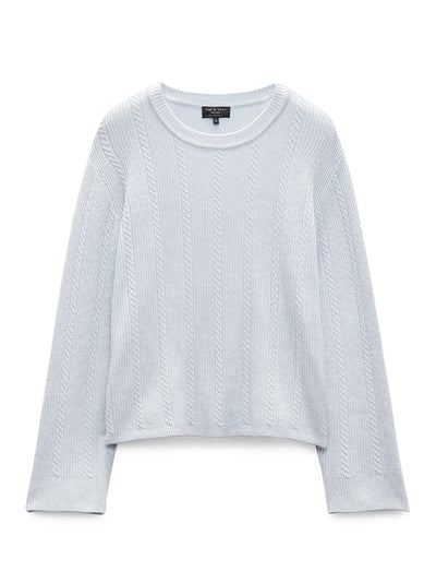 Maud Cashmere Crew Light Blue