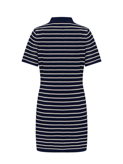 Viola Stripe Mini Dress (Indigo Multi)