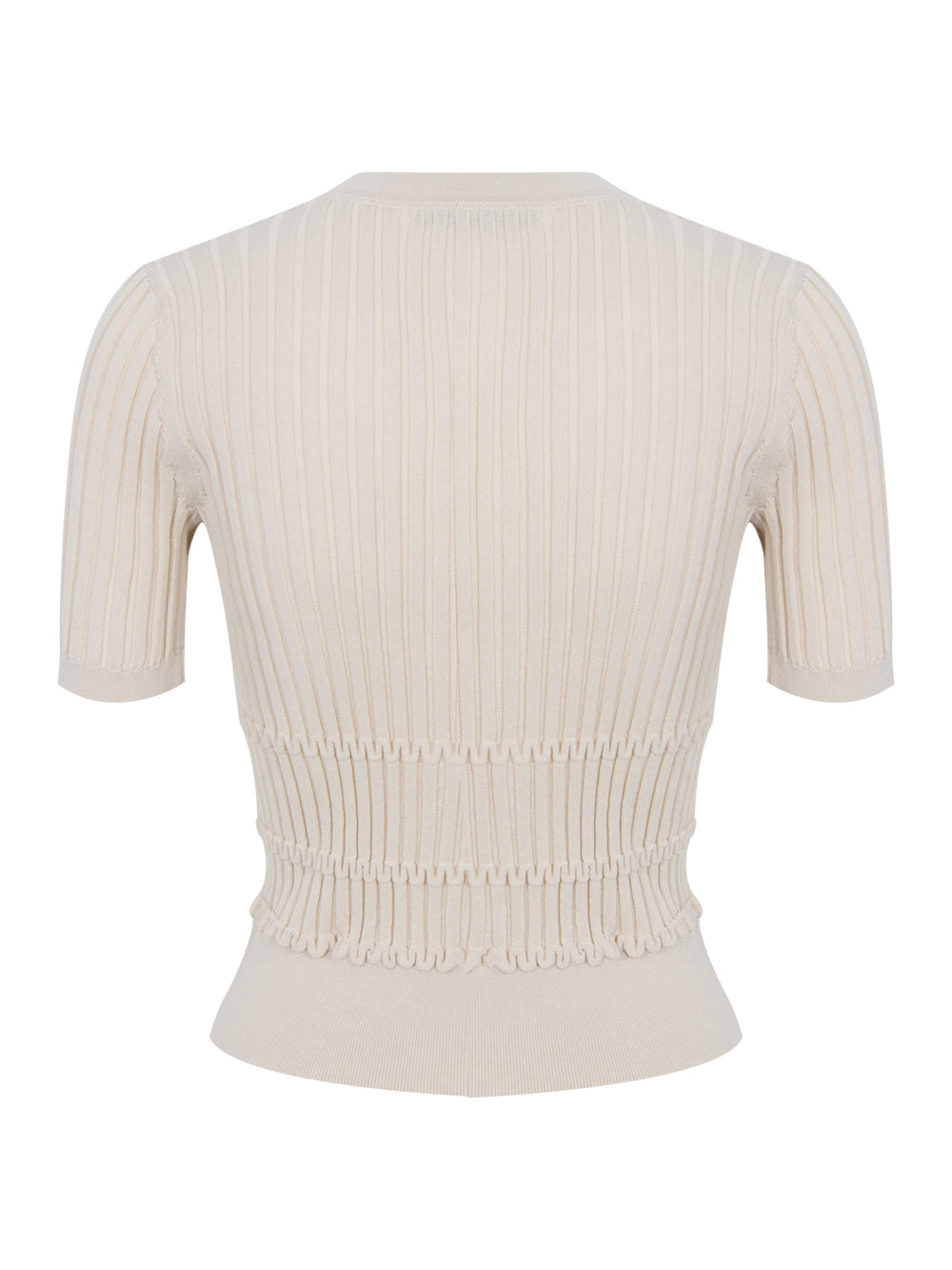 Stacey Short Sleeve Cardigan (Oatmeal)