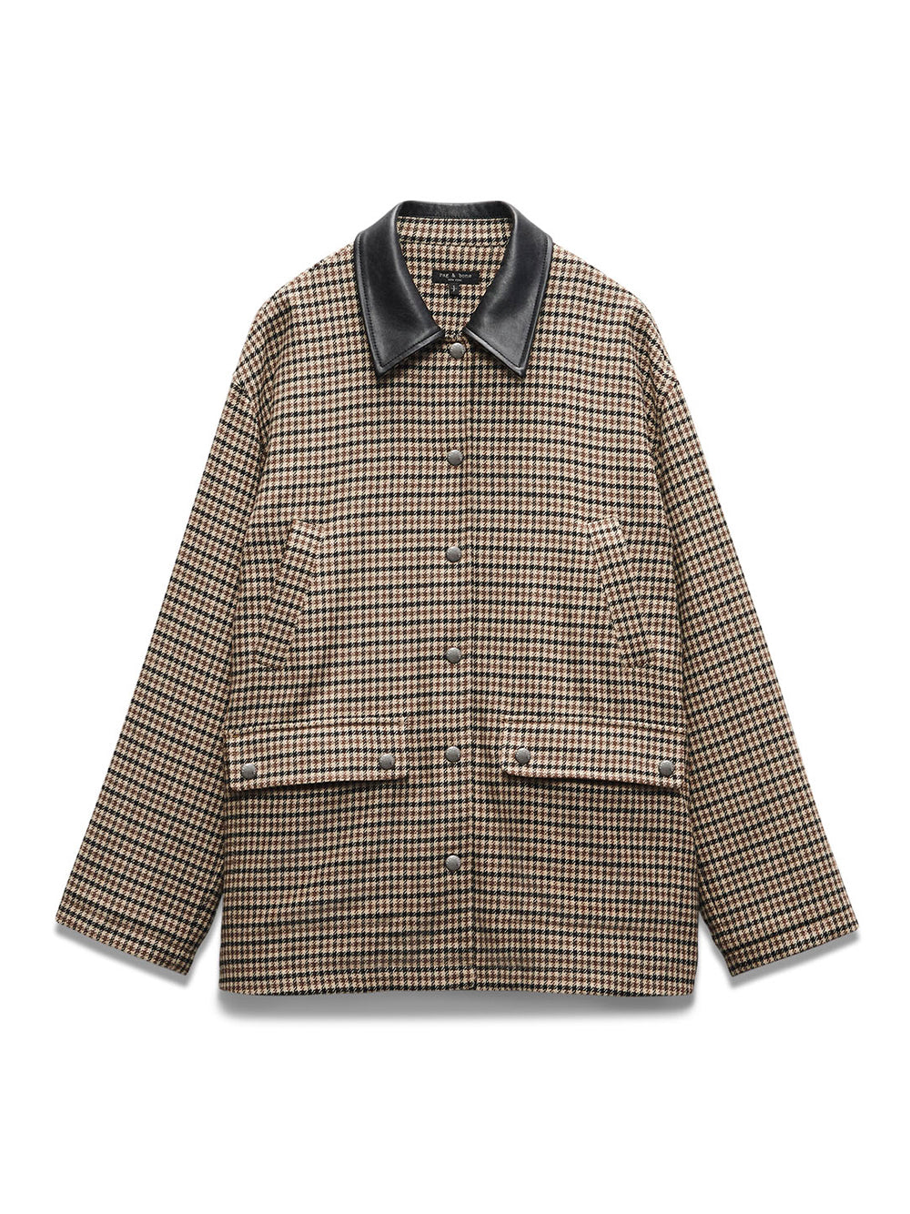 Cassidy Italian Houndstooth Jacket Tan Multi