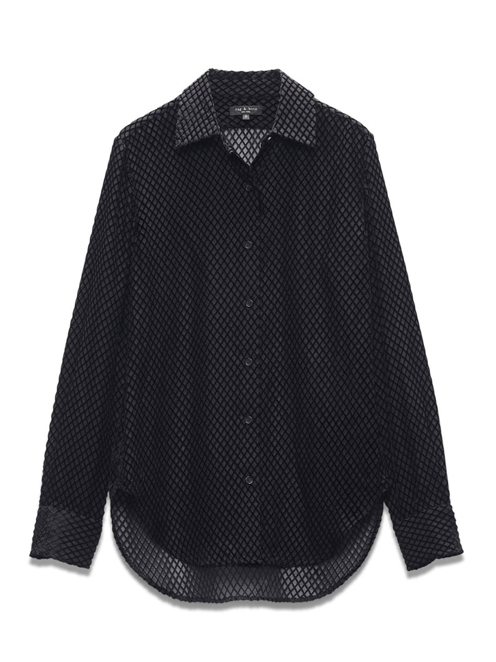 Lila Burnout Shirt Black