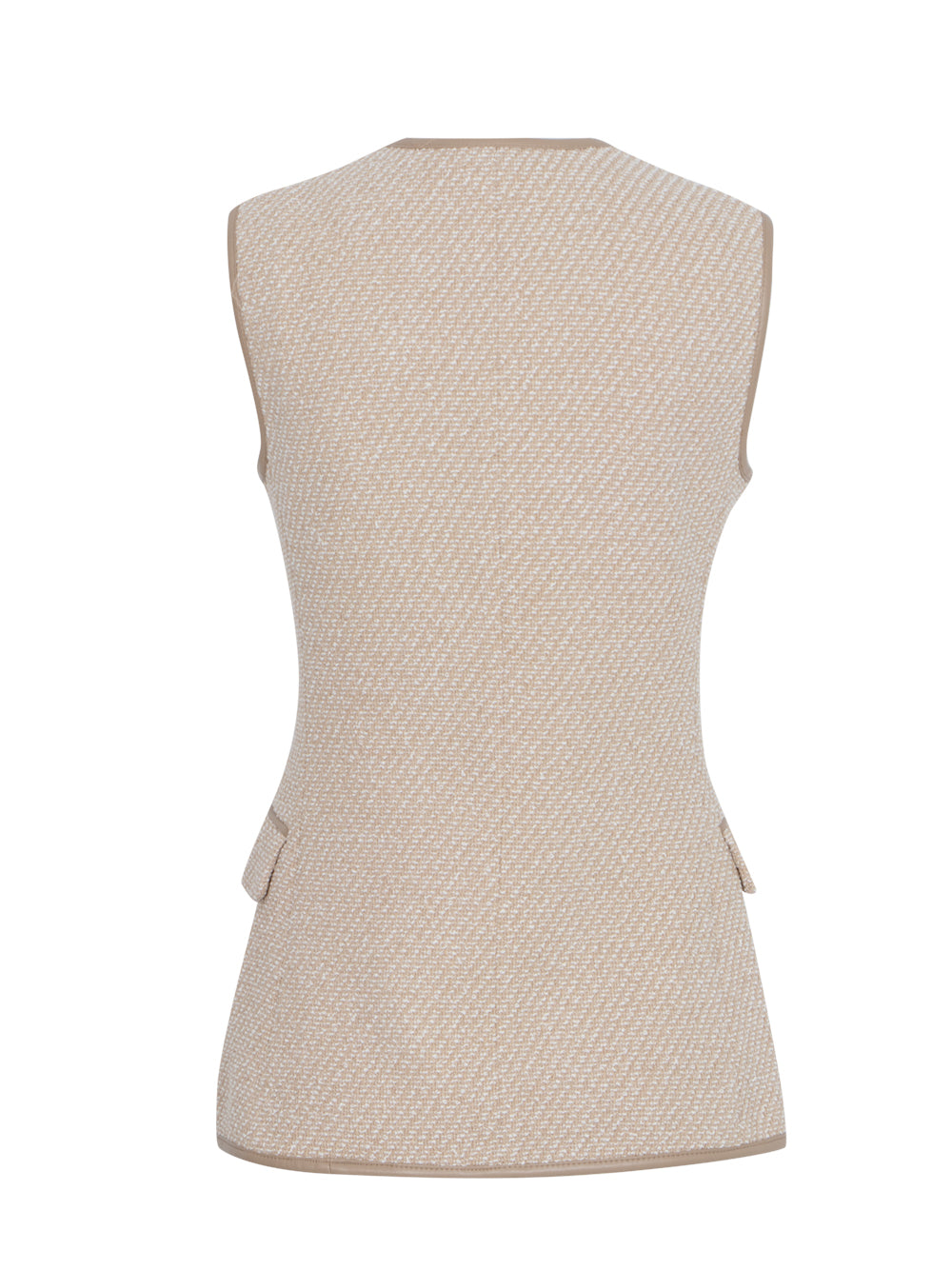 Bartlet Italian Tweed Vest Beige