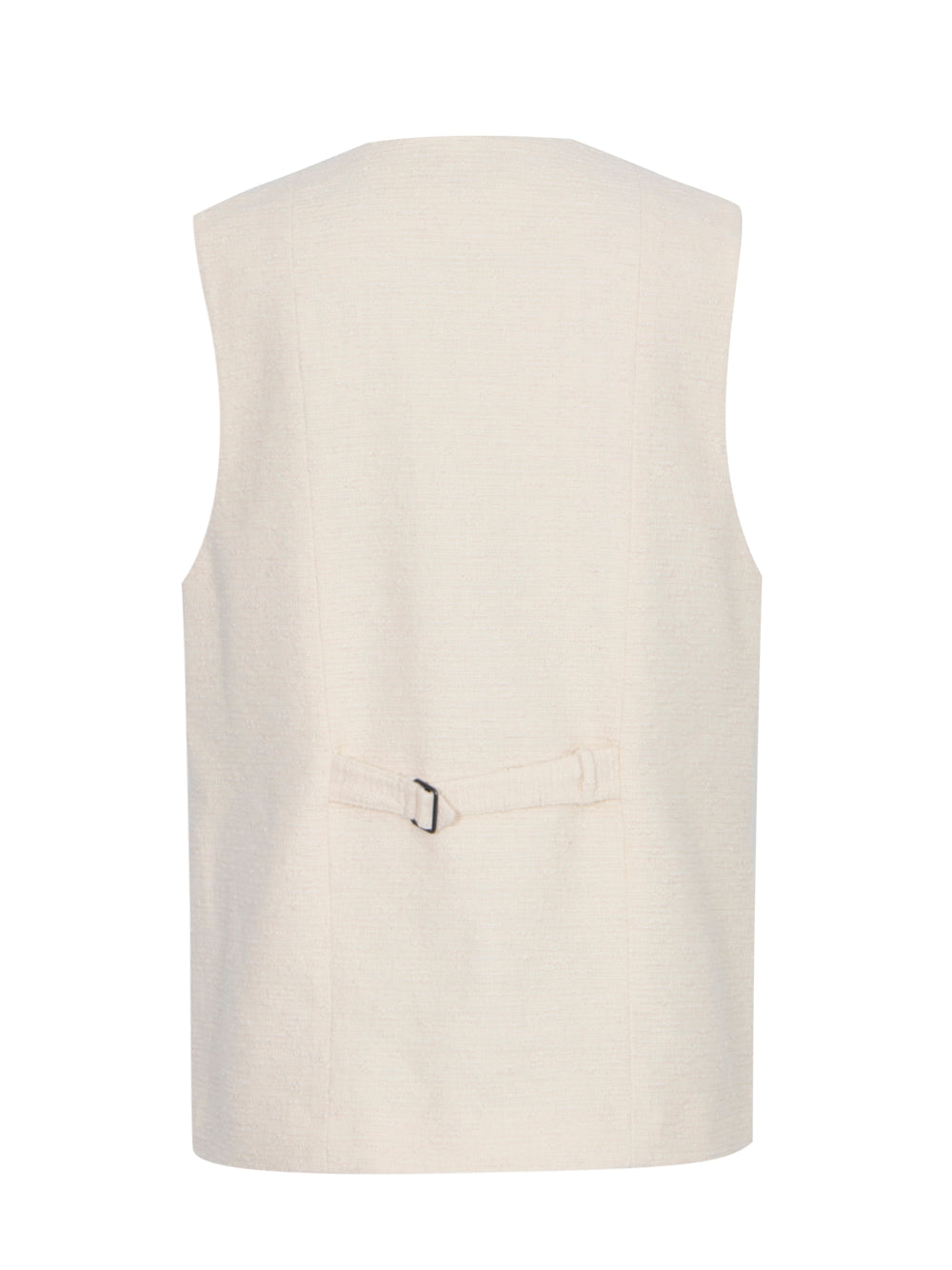 Charlotte Italian Tweed Vest Ivory